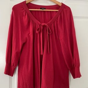 Talbots medium cardigan in red
